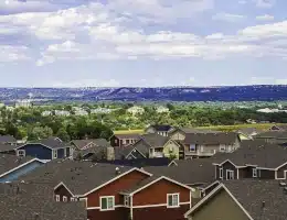 aerial view of neighborhood